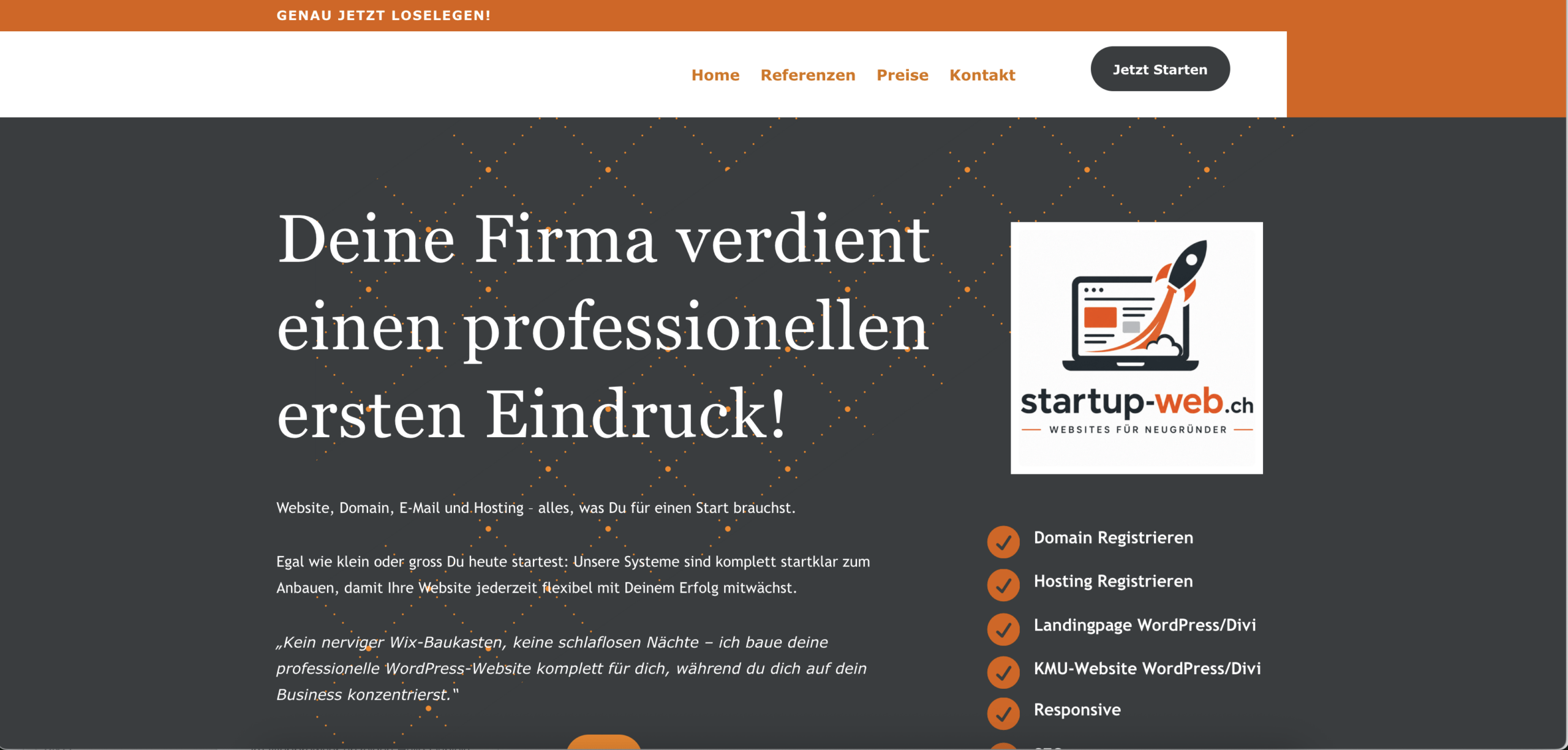 startup-web.ch Webseite von webdesign-kit.ch