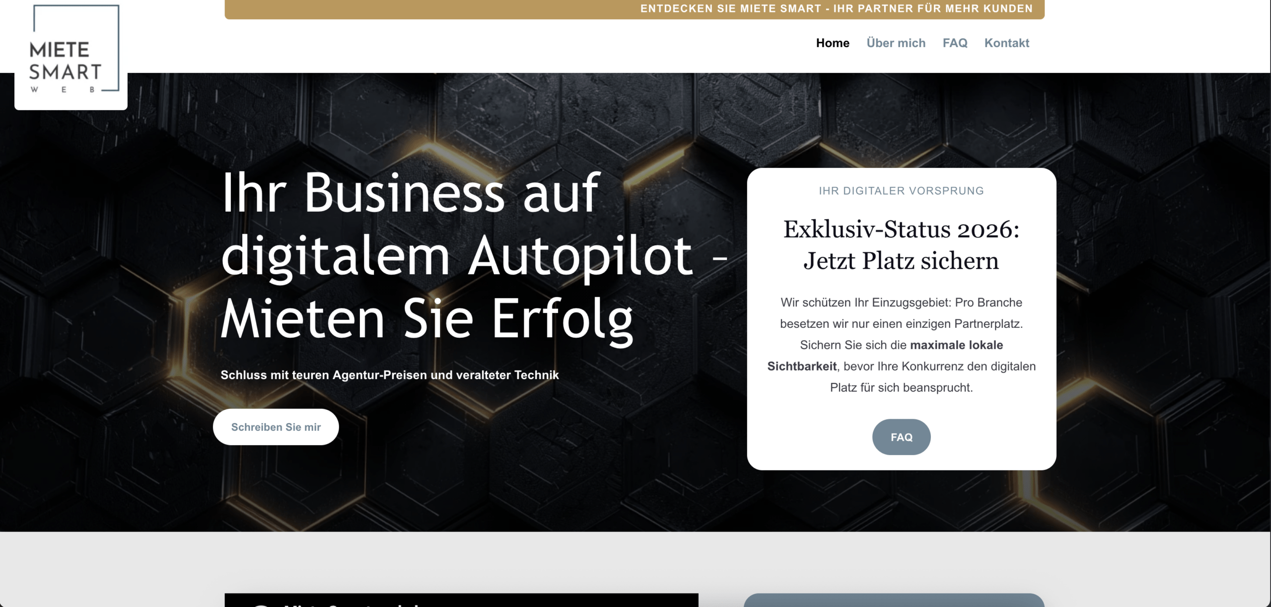 Miete Smart Logo und Webseitenbild